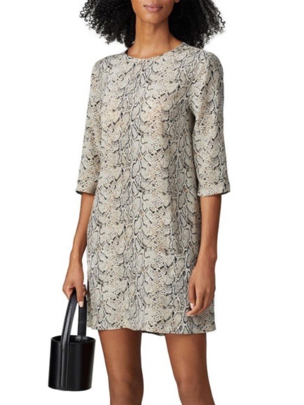 Equipment Aubrey Dress Silk Snakeskin Feminine, Romantic, Quiet Luxury  Size S